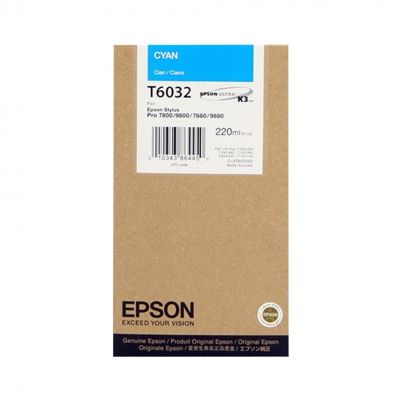 Epson Cyan for the 9880/7880 220ml  T603200 